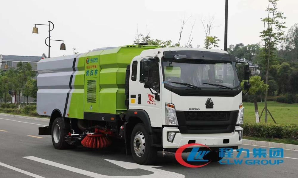 16方洗掃車-程力重汽豪沃大型16方洗掃車廠家價(jià)格